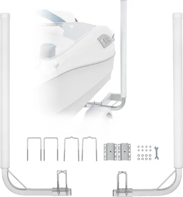 Produktbild von VEVOR L-Form 1,2 m Anhängerpfahl Bootsanhänger Anleitung Kurbelstütze Bootsführung, 16 cm Einstellbare Breite Boat Trailer Guide-on, Ersatzteile und Zubehör für Skiboot Fischerboot Segelbootanhänger