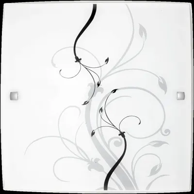 Image de Plafond verre 30 cm E27 1x60W blanc carré Elina 3692 Rabalux