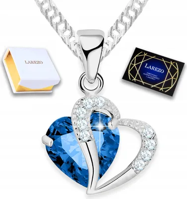 Immagine prodotto di Collana in argento con due cuori, doppio cuore amore, ARGENTO 925