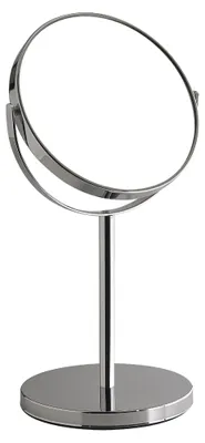 Image de Miroir de maquillage sur pied Gedy ANNA, diamètre 163 mm, double face, chromé