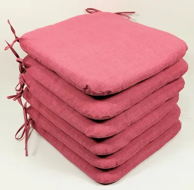 Produktbild von Rattani Sitzkissen Stuhlkissen Billy 40 x 40 cm alt rosa, Set 6