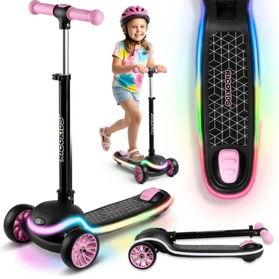 Immagine prodotto di RICOKIDS Monopattino per bambini con illuminazione a LED e regolazione in altezza