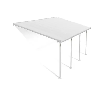 Produktbild von Palram - Canopia Aluminium Terrassenüberdachung Feria Weiß 295x610x305 cm