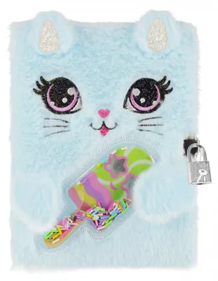 Immagine prodotto di Diario in peluche A5 "Gattino dolce" con lucchetto