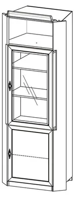 Obrázok produktu pre Klassische Kommode Vitrine Kommoden Vitrinen Anrichte Italienische Möbel System