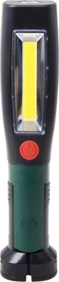 A close-up studio shot of an LED work light.