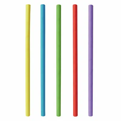 Produktbild von 500x Papiertrinkhalme Shake-Halme Kaltgetränke 25 cm Ø 8 mm farbig sortiert