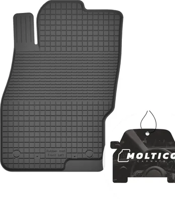 Image de Tapis de sol en caoutchouc pour conducteur avec bordure Tapis de sol en caoutchouc pour voiture Adapté en 1 pièce - convient à l'Opel Corsa D 2006-2015