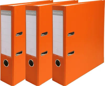 Produktbild von EXACOMPTA PP-Ordner Premium A4 80 mm orange 3er Pack
