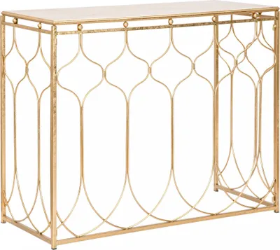 Produktbild von Dmora Konsole 91x41x78h cm Gold, \ Regale