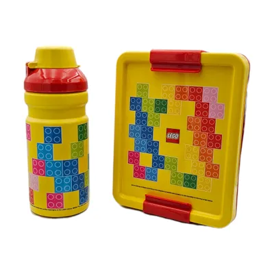 Produktbild von LEGO Trinkflasche + Brotdose LUNCH SET BRICK PATTERN