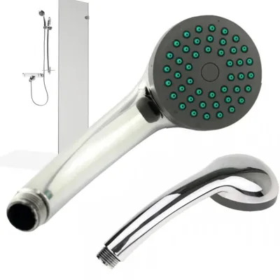 Obrázek produktu pro sprchová hlavice ruční sprcha chrom 1 funkce klasická 7 cm závit 1 2 pro vanu i sprchový kout