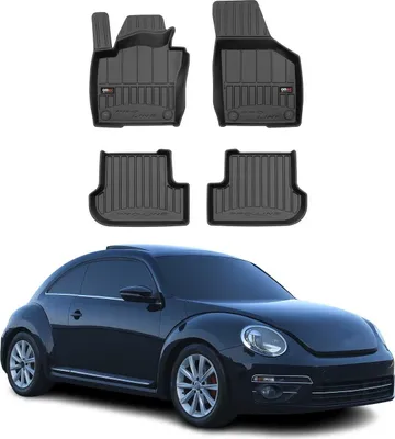 Immagine prodotto di 2011-2019 VW Maggiolino tappetini TPE nero 4 pz
