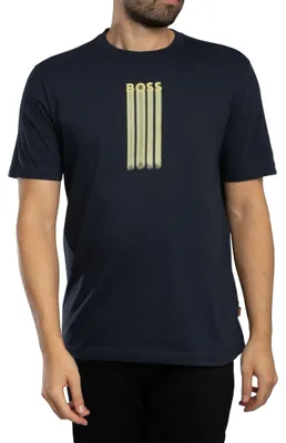 Produktbild von BOSS Bass Grafik-T-Shirt, Blau XXL