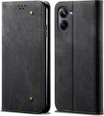 Immagine prodotto di Custodia per Samsung Galaxy A06, Custodia a portafoglio in pelle con chiusura magnetica e supporto nero
