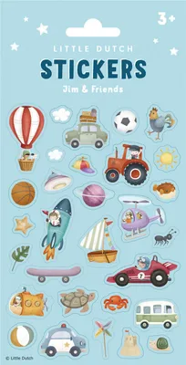 Immagine prodotto di Little Dutch Sticker Jim & Friends
