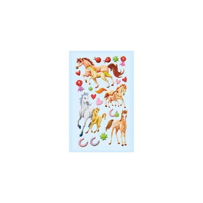 Produktbild von Soft-Sticker Pferde, 10x20 cm, 19 Teile