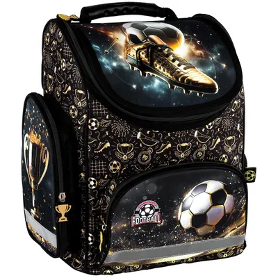 Produktbild von Schulranzen für Jungen, Schul-Rucksack für Kinder - Fußball Motiv Football