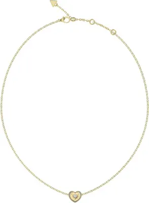 Produktbild von Damen Gold Guess Herz Halskette 46cm