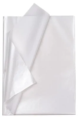Image de Papier de soie nacré, dimensions 50 x 70 cm, 25 feuilles