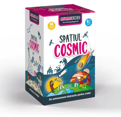 Produktbild von Memorace-Spiel „Der Weltraum“ – Ein Lernspiel zur Allgemeinbildung für Kinder