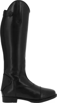 Image de Equitheme Enfants Bottes d'équitation Fermeture éclair à l'arrière Cuir de vachette, Couleur:noir, Taille:36