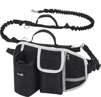 Image de Pecute laisse de jogging pour chiens avec ceinture ventrale et réflecteurs