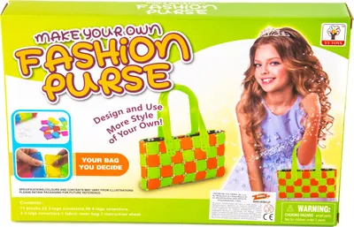 Produktbild von DIY Handtasche Bastelset Bunt - Kreatives Design-Set zum Selbermachen für Kinder