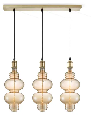 Produktbild von Home Sweet Home Hängeleuchte vintage Diabolo LED 3L G180 dimmbar E27 amber