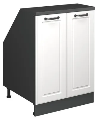 Obrázok produktu pre Šikmá skriňa Vicco Rion Biely vidiecky dom 60 x 81.6 cm s 2 dverami, korpus skrine hĺbka 60 cm, Model 60501