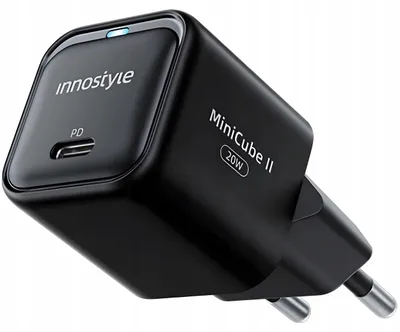 Image de Innostyle Fast Charger Cube Usb-C 20W Usb Type C Gan Ii For Iphone Led