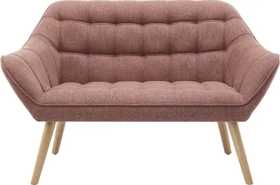 Produktbild von 2-Sitzer-Sofa mit rosa Melange-Polsterung - CASERTA