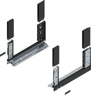 Image de BLUM LEGRABOX free, cadre hauteur C, NL 350, noir carbone