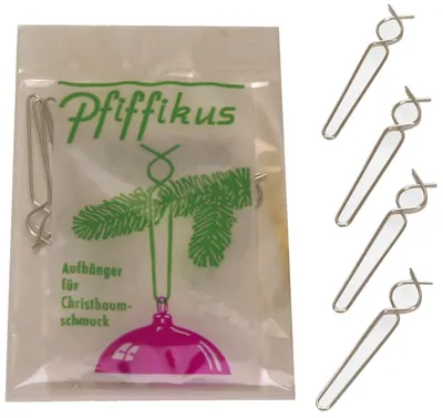 Produktbild von 0 14370 Weihnachtsschmuck Aufhänger Pfiffikus - 12 Stück, silber