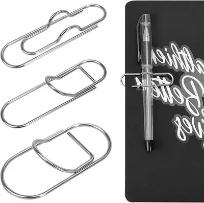 Produktbild von Metallene Notizbuchhalter - 20 Stück - Stahl - Rostfreier Haltersatz