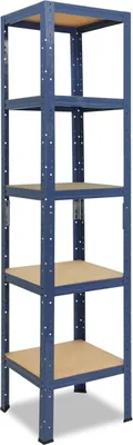 Image de shelfplaza HOME 180x50x50 cm Étagère charges lourde en bleu avec 5 étagères et une capacité de charge de 175 kg par étagère
