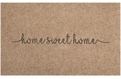Obrázok produktu pre Podlahová rohož "Home Sweet Home" vhodná do interiéru aj exteriéru, rozmer 70x45 cm | Odolná, protišmyková, zachytáva nečistoty