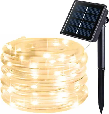 Immagine prodotto di Ghirlanda luminosa solare decorativa 10m, bianco caldo