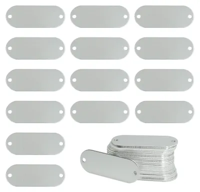 Productafbeelding van Anodized Aluminium Graveer Labels 25 Stuks met 2 Gaten