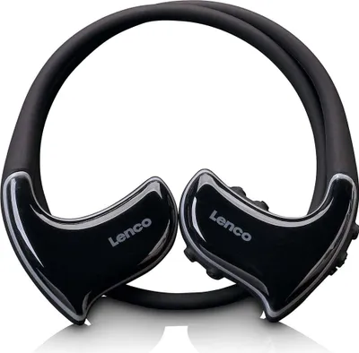 Produktbild von Lenco BTX-750BK - Spritzwasserfestes Bluetooth®-Kopfhörer mit MP3-Player - Schwarz