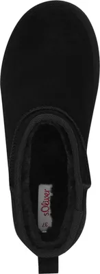 Produktbild von s.Oliver Damen Stiefelette Leder Schlupfstiefel Plateau Warmfutter 5-26352-41, Größe:37 EU, Farbe:Schwarz