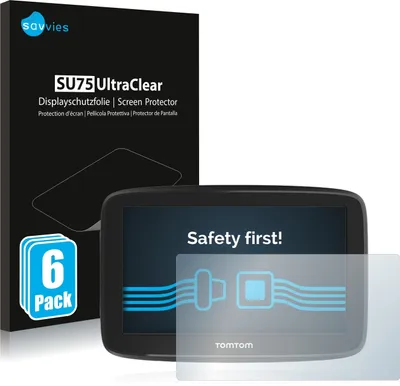 Produktbild von 6x Für TomTom GO Basic 5" Schutzfolie Savvies Displayschutz Display Schutz Folie Klar Transparent