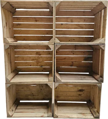 Produktbild von Holzkisten Natur 6er SET 50x40x30cm