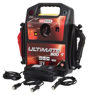 Produktbild von KS TOOLS Auto Starthilfe Ladegerät Booster für PKW für Motorrad 2500A 1,5A