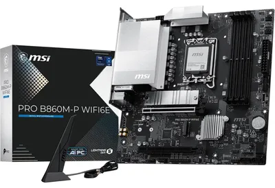 Obrázok produktu pre MSI Pro B860M-P Wifi6E B860, základná doska, formát mATX, DDR5, socket Intel 1851 (pre procesory Core Ultra 100 a 200)