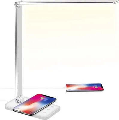 Zdjęcie produktu dla Lampa stojąca LED – z regulacją jasności – idealna do biura lub mieszkania