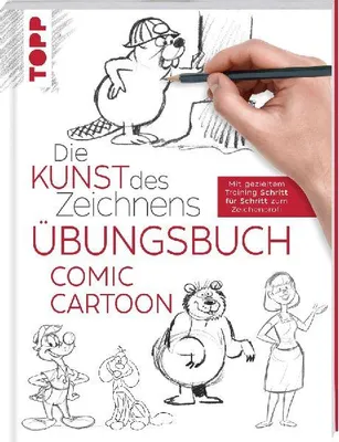 Produktbild von Die Kunst des Zeichnens - Comic Cartoon Übungsbuch