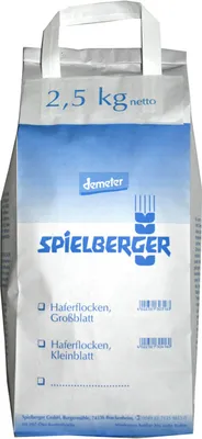 Produktbild von Spielberger Haferflocken Großblatt, Demeter  2,5kg