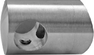 Immagine prodotto di Staffa per traversa Foro cieco in acciaio inox DESTRO rotondo 42,4 Ringhiera Staffa per asta di riempimento per ringhiera V2A