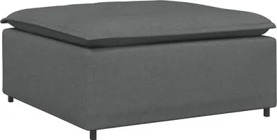 Zdjęcie produktu dla vidaXL Modułowy podnóżek do sofy ciemnoszary 100 x 100 x 48 cm